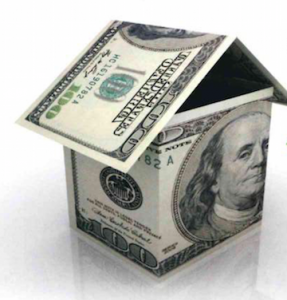 House build from dollar bills