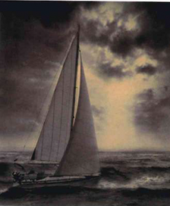 Sailboat in a storm