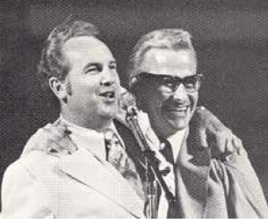 Rev. Larry Cristenson & Charles Simpson in 1977 at Arrowhead Stadium, Kansas City